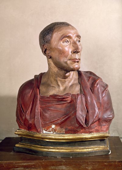 Portrait Bust of the Condottiere Niccolo da Uzzano (1359-1431) by Donatello